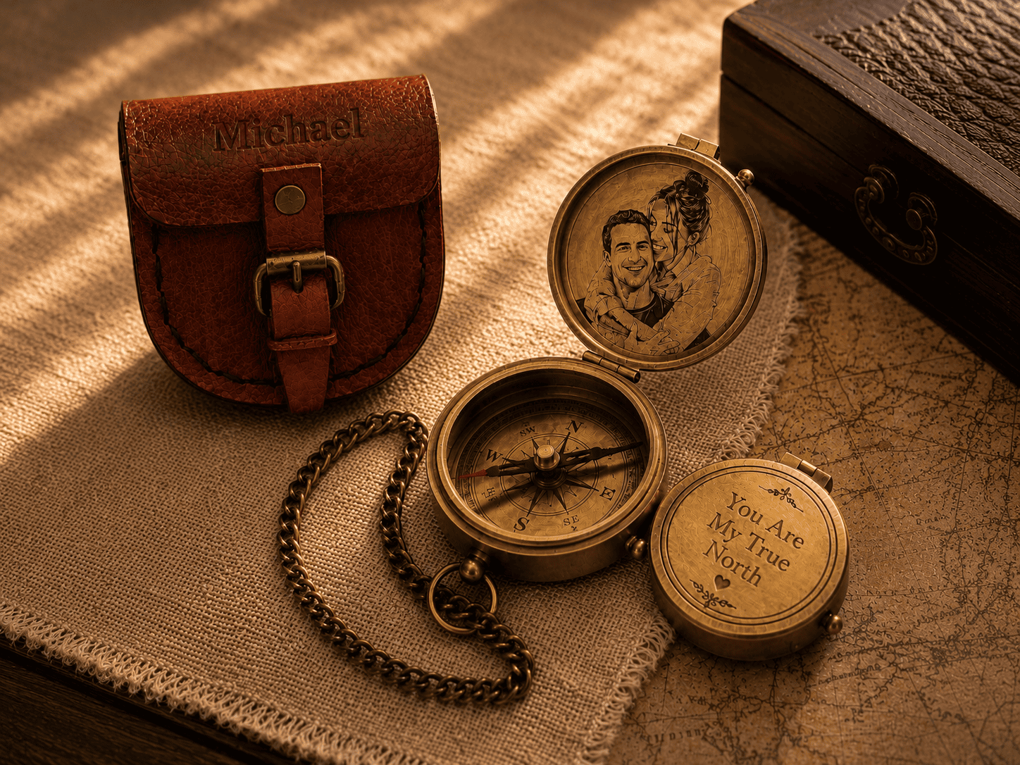 Personalized Engraved Compass